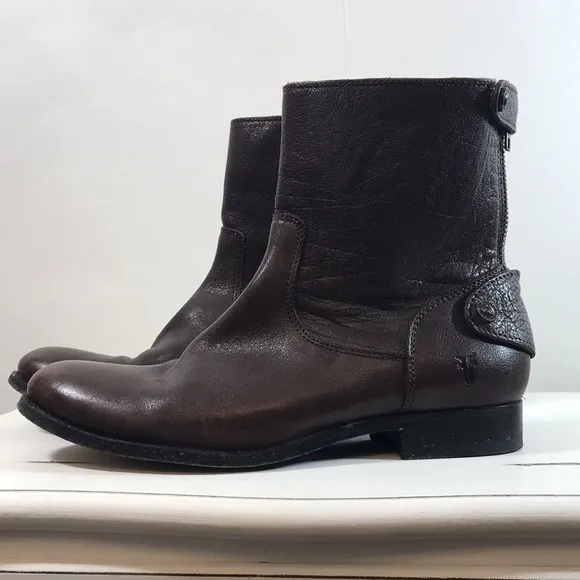 💙 Frye Melissa Button Short Boots