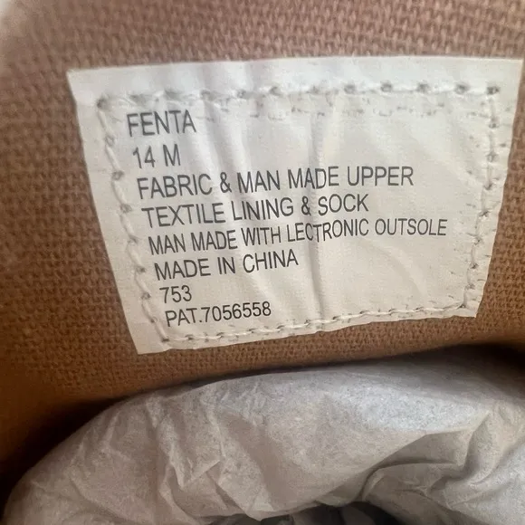 🆕 NIB Men’s Steve Madden “Fenta’ Cream Canvas Shoe Size 14