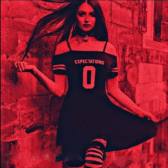 🆕️🆑️ RARE KILLSTAR 0 Expectations Dress Bardot Gothic Black Skater Off S