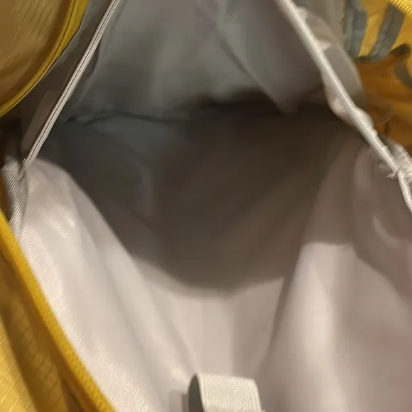 17” Embark top load soft side multiple pockets yellow back pack