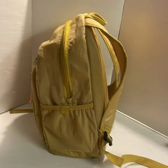 17” Embark top load soft side multiple pockets yellow back pack