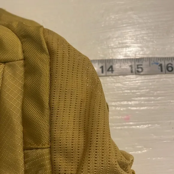 17” Embark top load soft side multiple pockets yellow back pack