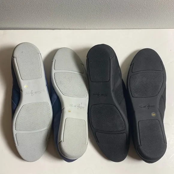 2 New pairs Sesto Meucci Dana Comfort Slip-On Walking Shoes black &amp; blue s 9.5