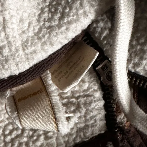 2000s Element Brown Zip Hoodie