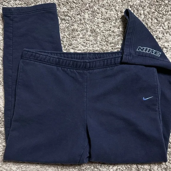 2000s Nike Tonal Blue Sweatpants