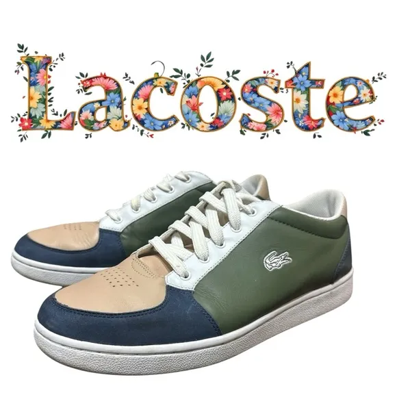 349.🐊 Lacoste turbo low size 12 men’s tennis shoes