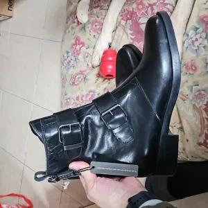 39 Emanuele Crasto boho mech double buckle genuine leather military boots