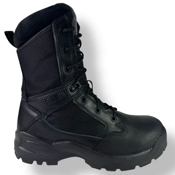 5.11 Tactical ATAC 2.0 8” Boots 12391 Black Side Zip Combat Military Men’s 9.5