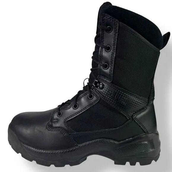 5.11 Tactical ATAC 2.0 8” Boots 12391 Black Side Zip Combat Military Men’s 9.5