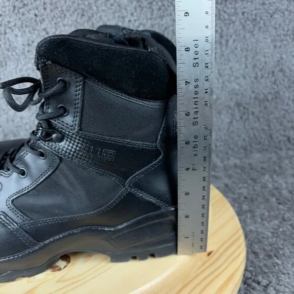 5.11 Tactical Boots Atac 2.0 Military Boot Mens Size 12 Black Size Zip Combat