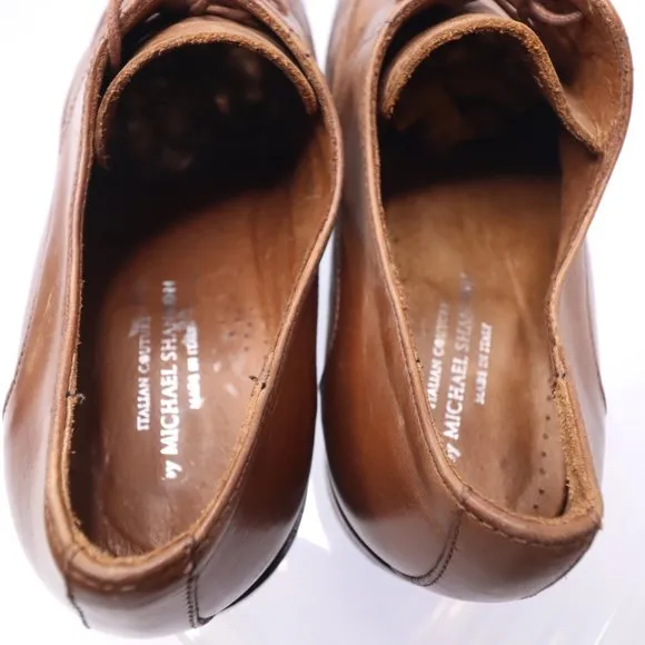 7020   MICHAEL SHANNON 7020 Italian Couture  Leather  Shoes  size us 11.5
