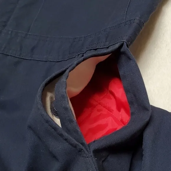 70s Vintage Wrangler Big Ben Navy Red Quilted Insulated Coveralls USA Made
