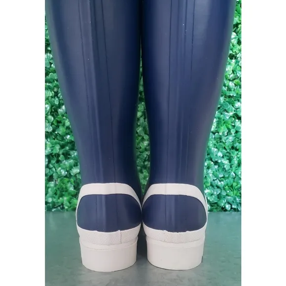 8. J.Crew Tall lug-sole rainboots