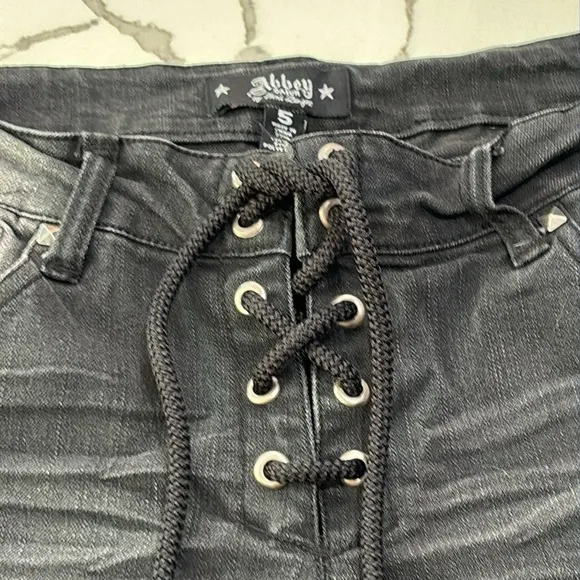 Abby Dawn | by Avril Lavigne Black Denim Studded Jeans