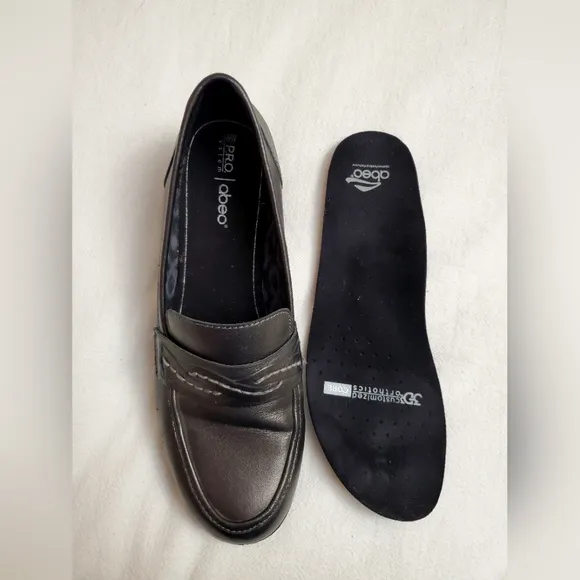 ABEO Loafers Women's Size 9 Dark Silver Gray Jade Anthracite Slip On Shoes