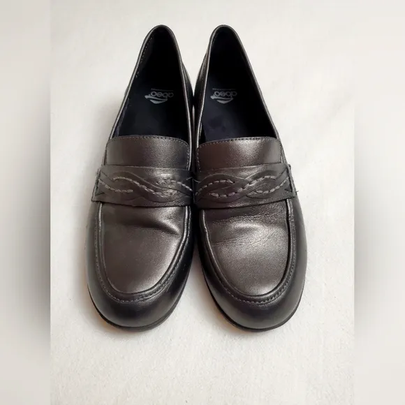 ABEO Loafers Women's Size 9 Dark Silver Gray Jade Anthracite Slip On Shoes