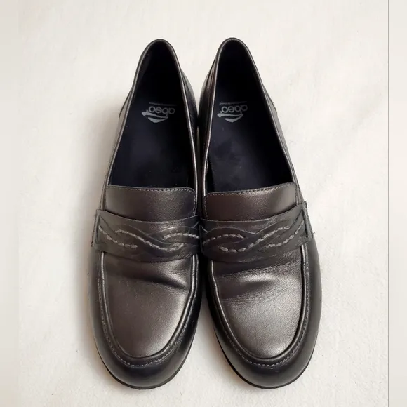 ABEO Loafers Women's Size 9 Dark Silver Gray Jade Anthracite Slip On Shoes