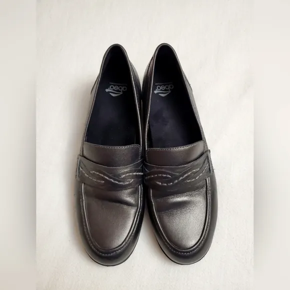 ABEO Loafers Women's Size 9 Dark Silver Gray Jade Anthracite Slip On Shoes