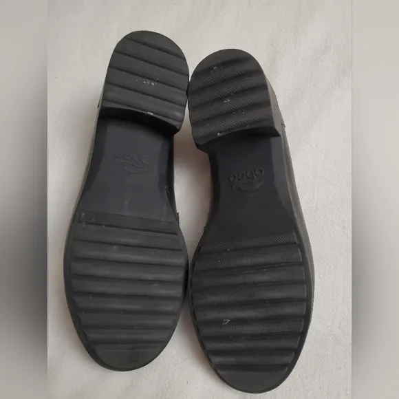 ABEO Loafers Women's Size 9 Dark Silver Gray Jade Anthracite Slip On Shoes