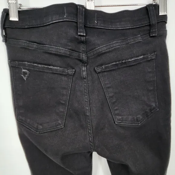 Abercrombie &amp; Fitch 26 / 2 Short Super Skinny Ankle High Rise Jean Ripped Hem