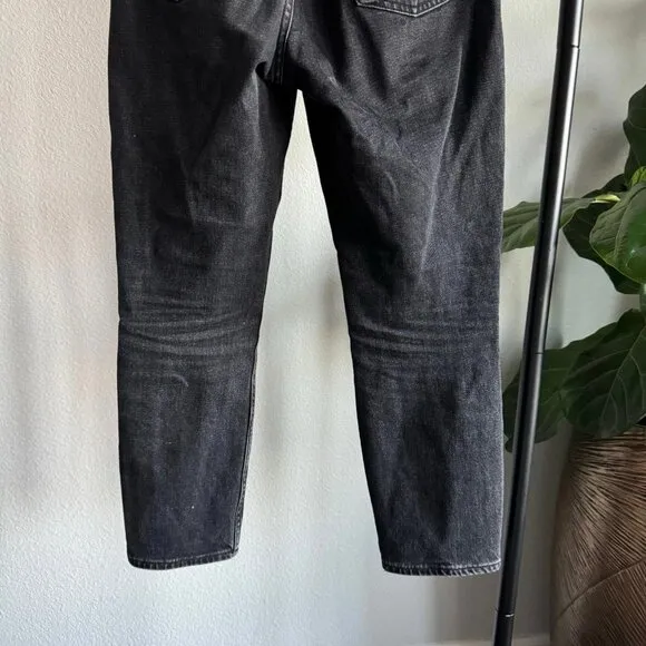 Abercrombie &amp; Fitch High Rise Skinny Jeans Black Denim Size 27 Short