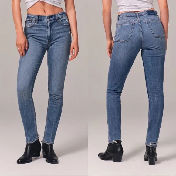 Abercrombie &amp; Fitch High Rise Skinny Jean Size 28