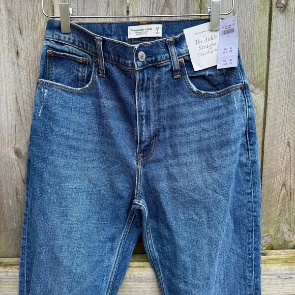 Abercrombie &amp; Fitch Jeans the Ankle Straight Ultra High Rise Size 26