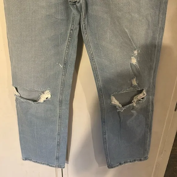 ABERCROMBIE Curve Love Ultra High Rise Ankle Straight Jean