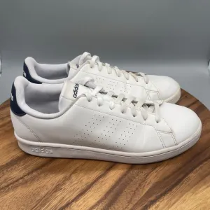 Adidas Advantage Shoes Mens Size 12 White Tennis Athletic Comfort Sneakers