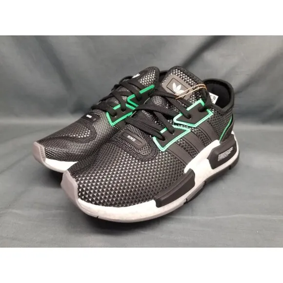 Adidas Boys NMD_G1 J Sneakers Composition Black Green White Size 6 NEW NO BOX!