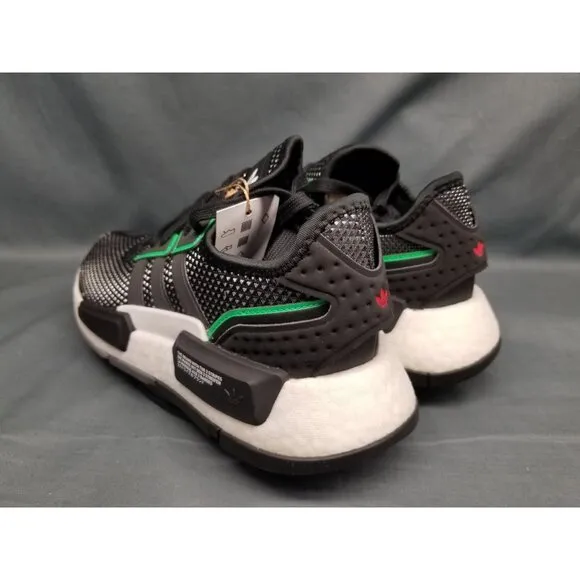 Adidas Boys NMD_G1 J Sneakers Composition Black Green White Size 7 NEW NO BOX!