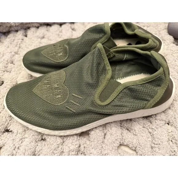 Adidas by Pharrell Williams Pure x Human Made Slip-on Shoes Sneakers Sz 8