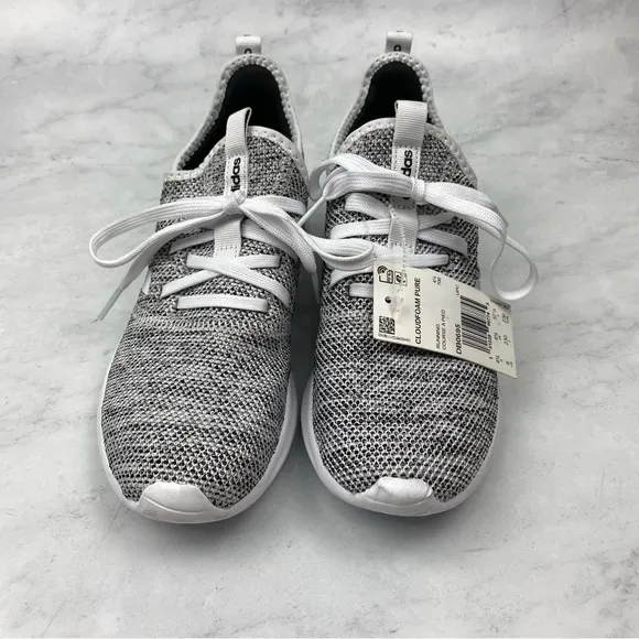 Adidas CloudFoam Pure Comfort Sporty Running Tennis Shoes Sneakers Size 6 (NWT)