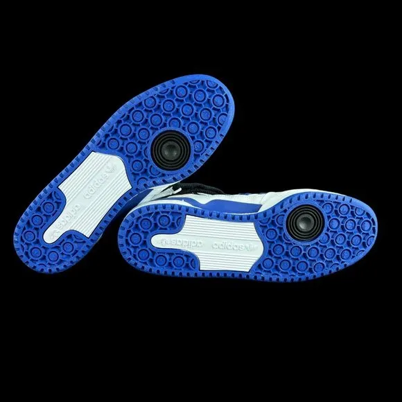 Adidas Forum Mid White Black Royal Blue Shoes FY6796 Men's Sizes 8.5 - 10.5