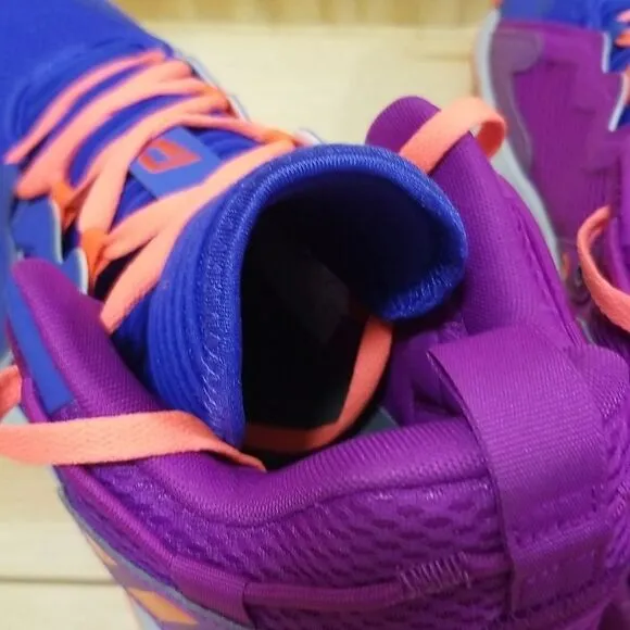 Adidas Mens Dame 7 EXTPLY Say Cheese  Blue/Pink Basketball Shoes Size 13