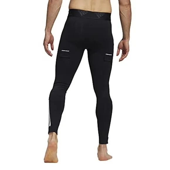 adidas Mens Hockey Baselayer Tights with Cup GQ9502 Black adiHockey Pants