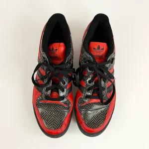 Adidas Metro Attitude Low Sneaker Shoes Black Red Snake Print Men’s Size 11