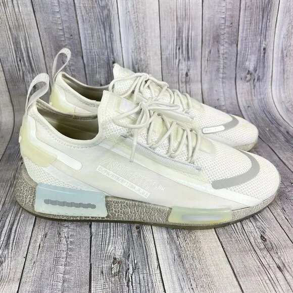 Adidas Originals NMD R1 Spectoo Shoes Size 10 US BOOST Cloud White Silver GZ9267
