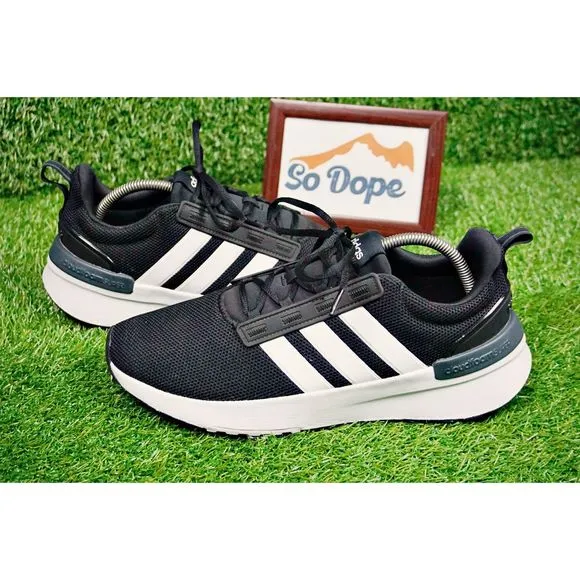 Adidas Racer TR21 'Black White' Sneakers - Men's Size 10