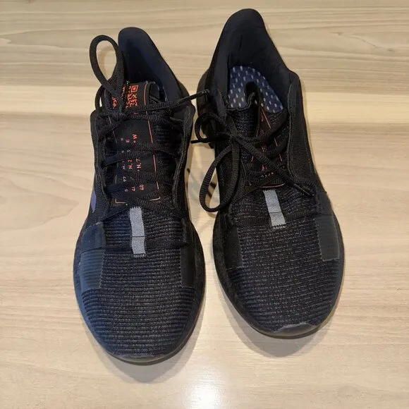 Adidas Senseboost Go Core Black Boost Blue Violet MET Sneakers Men's 10.5
