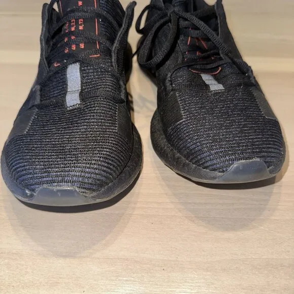 Adidas Senseboost Go Core Black Boost Blue Violet MET Sneakers Men's 10.5