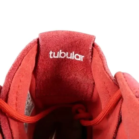 Adidas Shoes Mens 11 Sneakers Athletic Strap Trainer Tubular Invader Leather Red