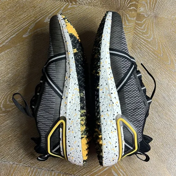 ADIDAS Solarthon Golf Shoes - Core Black / Sonic Fuchsia / Solar Gold 8/5