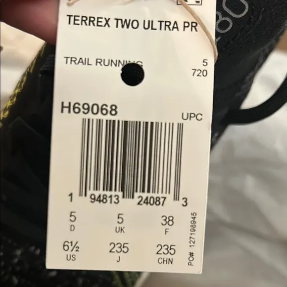 Adidas Terrex Two Ultra Trail Running Shoes Sz 6.5