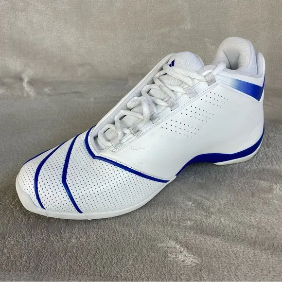 Adidas TMac 2 Restomod Men's Basketball Shoes Size 12 White Blue Leather NEW
