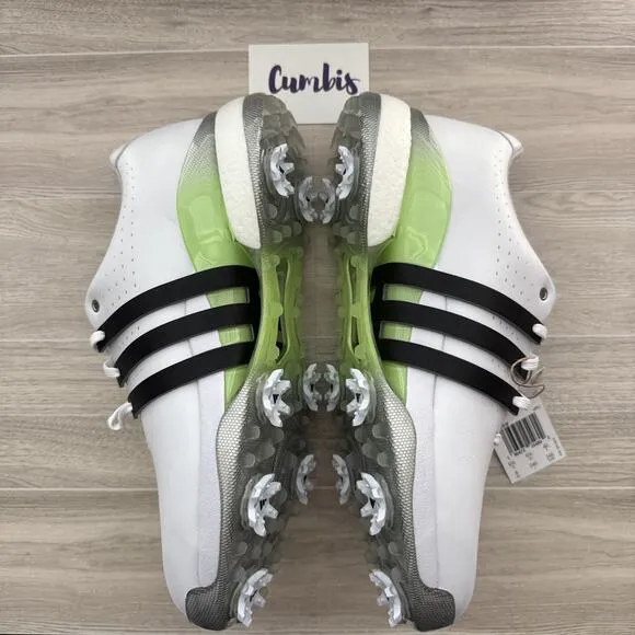 Adidas Tour360 24 Boost Women's Size 8 Golf Shoes IF0259 White/Black/Green NEW