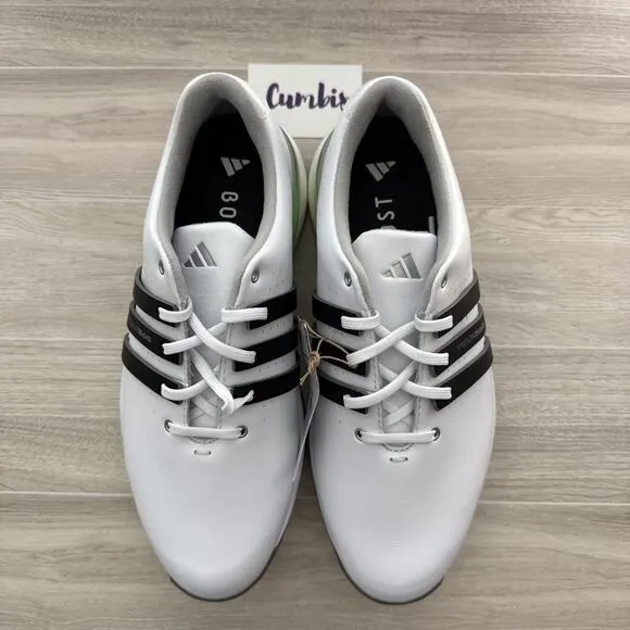 Adidas Tour360 24 Boost Women's Size 8 Golf Shoes IF0259 White/Black/Green NEW