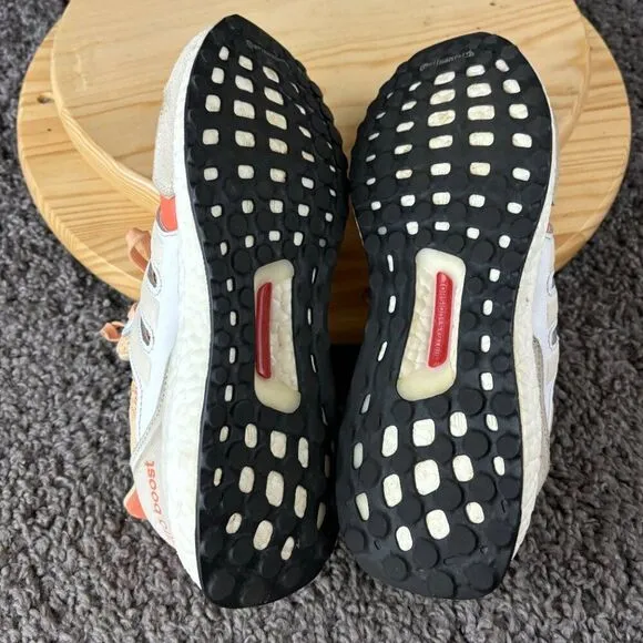Adidas UltraBoost S&amp;L Running Shoe Womens 8.5 Glow Orange Coral Trainer Sneakers