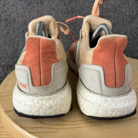 Adidas UltraBoost S&amp;L Running Shoe Womens 8.5 Glow Orange Coral Trainer Sneakers