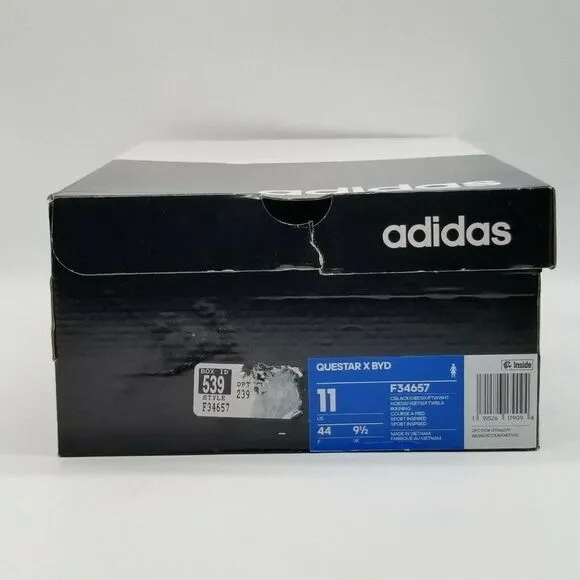 Adidas Womens Questar X BYD Black Shoes Size 11